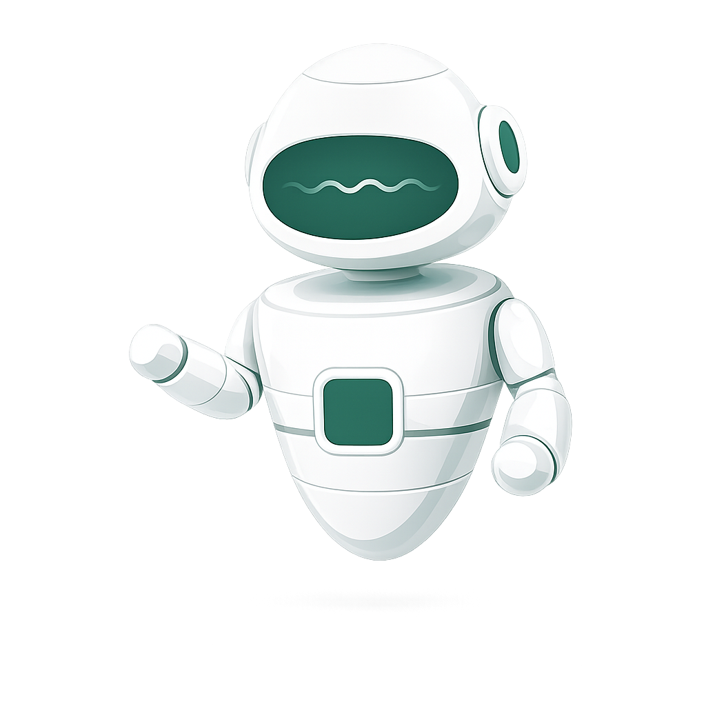 POMS robot image decorative element